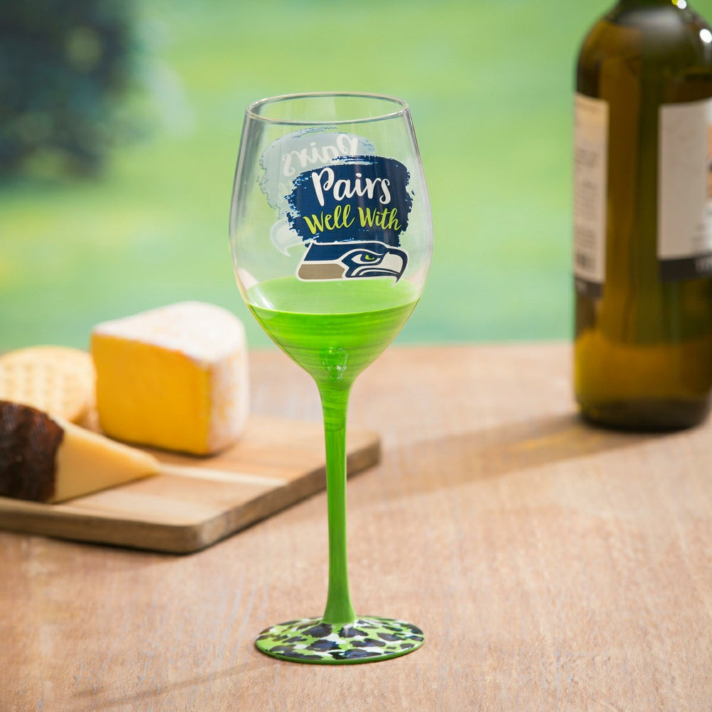 Seattle Seahawks, 17oz Boxed Stemware, Home, NFL