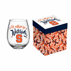 Syracuse University, 17oz Boxed Stemless Glass, Home, Collegiate