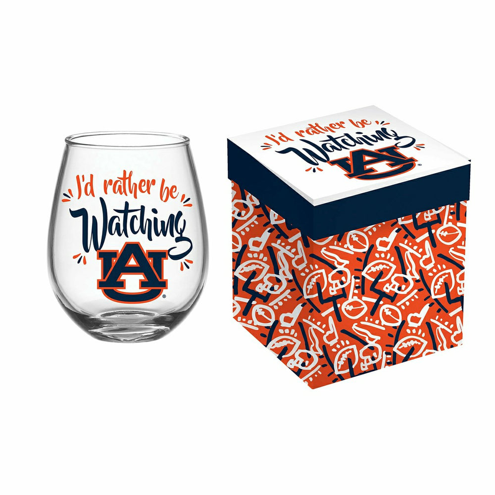 Auburn University, 17oz Boxed Stemless Glass, Home, Collegiate