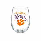 Clemson University, 17oz Boxed Stemless Glass, Home, Collegiate