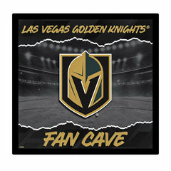 Vegas Golden Knights 23"H x 23"L LED Wall Decor, Edgelite, Square, NHL, Home