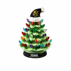 8" LED Ceramic Christmas Tree, Vegas Golden Knights, NHL, Home