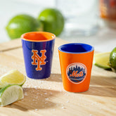 New York Mets 4-Piece Ceramic 2oz. Shot Glass Set, Home, MLB