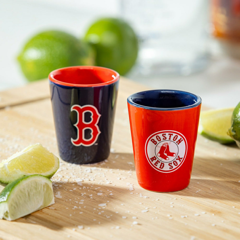 Boston Red Sox 4-Piece Ceramic 2oz. Shot Glass Set, Home, MLB