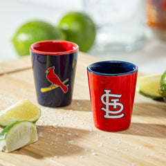 St Louis Cardinals 4-Piece Ceramic 2oz. Shot Glass Set, Home