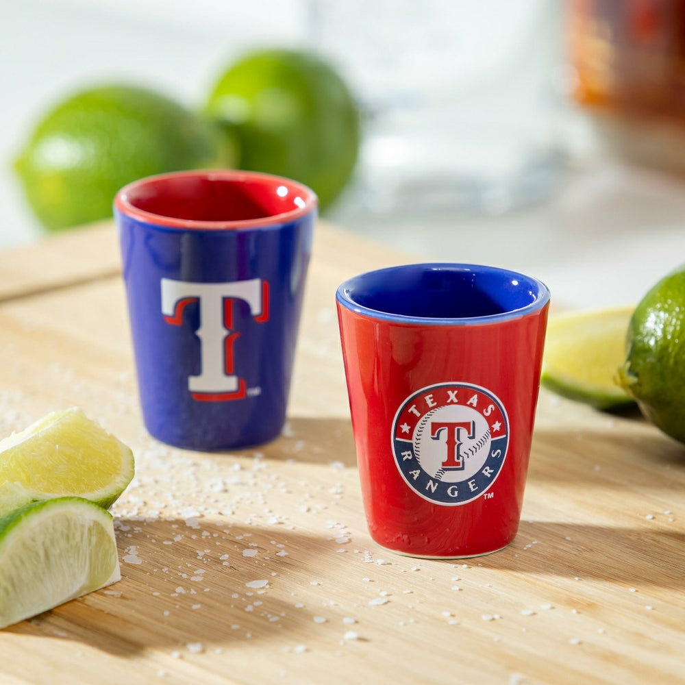 Texas Rangers 4-Piece Ceramic 2oz. Shot Glass Set, Home, MLB
