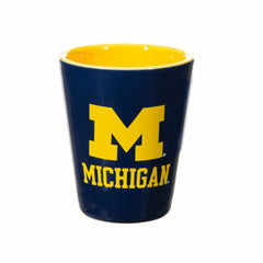 University Of Michigan 4-Piece Ceramic and Glass 2oz. Shot Glass Set, Home, Collegiate