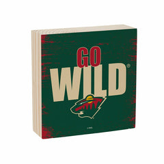 Minnesota Wild Plock, Down Home Fans, 6x6, NHL, Home