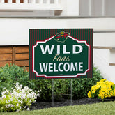 Minnesota Wild Coroplast Yard Sign, "Fans Welcome", NHL, Home
