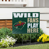 Minnesota Wild Coroplast Yard Sign "Fans Play Here", NHL, Home