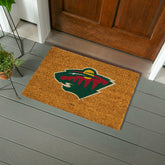 Coir Mat, 16"x28", Minnesota Wild, NHL