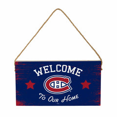 Montreal Canadiens Wood Wall Sign, 6x11, NHL, Home
