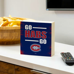 Montreal Canadiens Plock, Down Home Fans, 6x6, NHL, Home