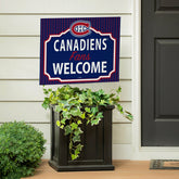 Montreal Canadiens Coroplast Yard Sign, "Fans Welcome", NHL, Home