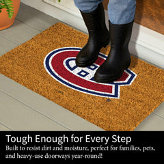 Coir Mat, 16"x28", Montreal Canadiens, NHL