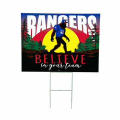 New York Rangers Yard Sign, Bigfoot, NHL, Home
