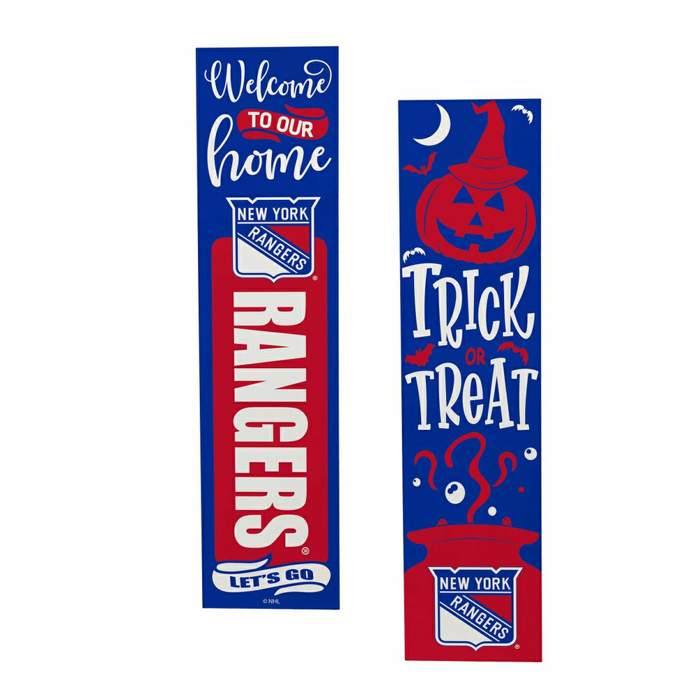 New York Rangers 47" Double Sided Leaner, Halloween, NHL, Home