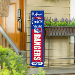New York Rangers 47" Double Sided Leaner, Halloween, NHL, Home