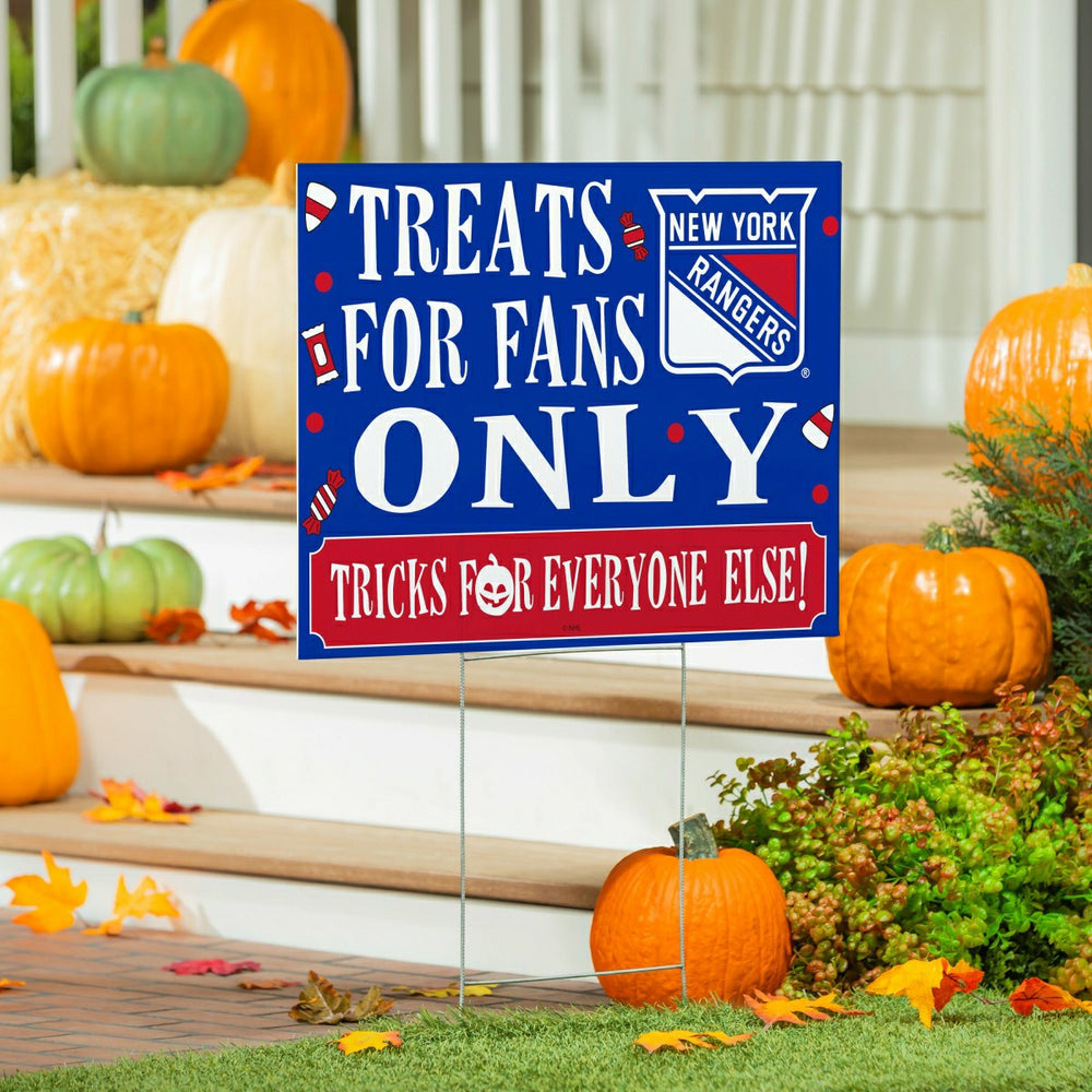 New York Rangers Yard Sign, Halloween Treats for Fans, NHL, Home