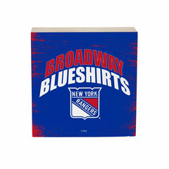 New York Rangers Plock, Down Home Fans, 6x6, NHL, Home