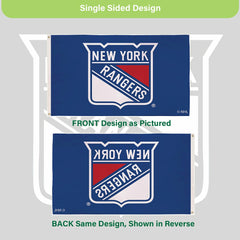 New York Rangers Single Sided Flag with 2 Grommets, 3'x5', NHL, Home