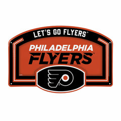 Philadelphia Flyers USA Embossed Steel Wall Sign, 11" x 17", NHL, Home