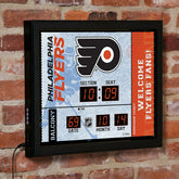 Bluetooth Scoreboard Wall Clock, Philadelphia Flyers, NHL, Home