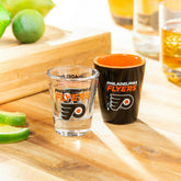 Philadelphia Flyers 4-Piece Ceramic and Glass 2oz. Shot Glass Set, NHL, Home