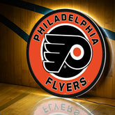 LED Wall Decor, Round, Philadelphia Flyers, NHL, Home