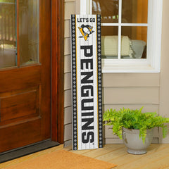 47" Double Sided Leaner, Pittsburgh Penguins, Christmas, NHL, Home