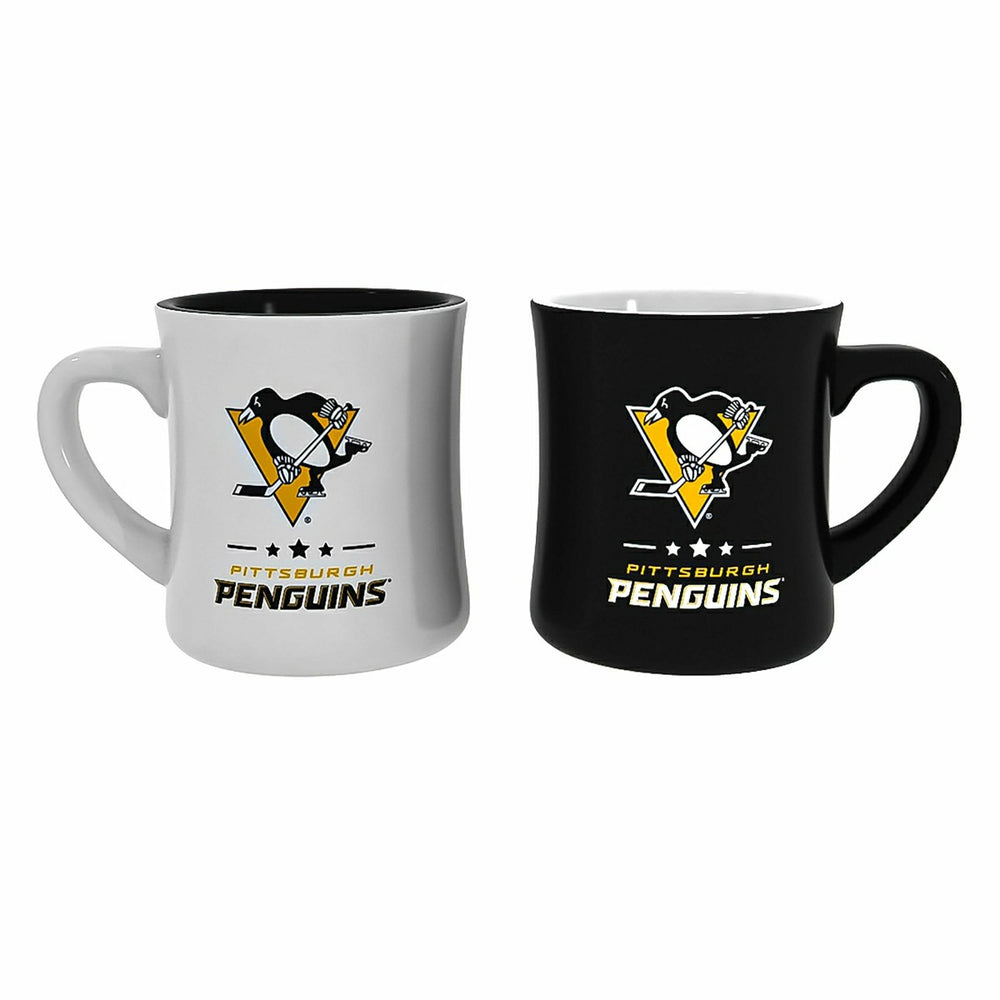 Pittsburgh Penguins 10oz Ceramic Cup Set, 2pc, NHL, Home
