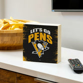Pittsburgh Penguins Plock, Down Home Fans, 6x6, NHL, Home