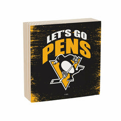 Pittsburgh Penguins Plock, Down Home Fans, 6x6, NHL, Home