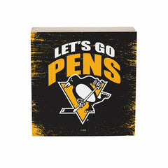 Pittsburgh Penguins Plock, Down Home Fans, 6x6, NHL, Home