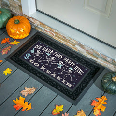 Seattle Kraken Flocked Coir Halloween Sassafras Switch Mat, 22"x10", NHL