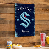 Seattle Kraken Wood Wall Sign, 16x24, NHL, Home