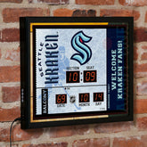 Scoreboard Wall Clock, Seattle Kraken, NHL, Home