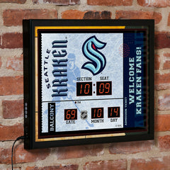 Scoreboard Wall Clock, Seattle Kraken, NHL, Home