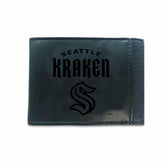Front Pocket Wallet w/ RFID Blocking, Seattle Kraken, Black, NHL, Home