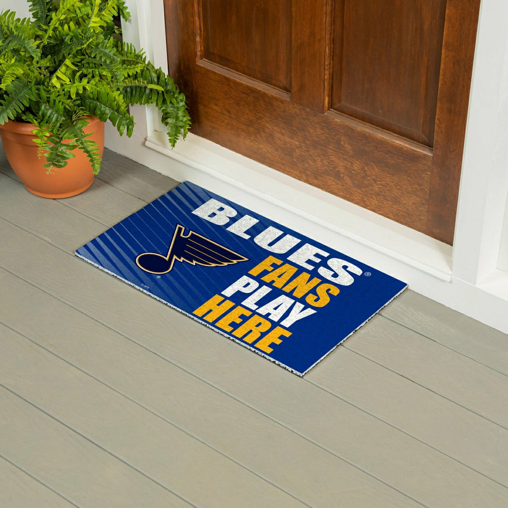 St Louis Blues Fan Mat, 28"x16", NHL