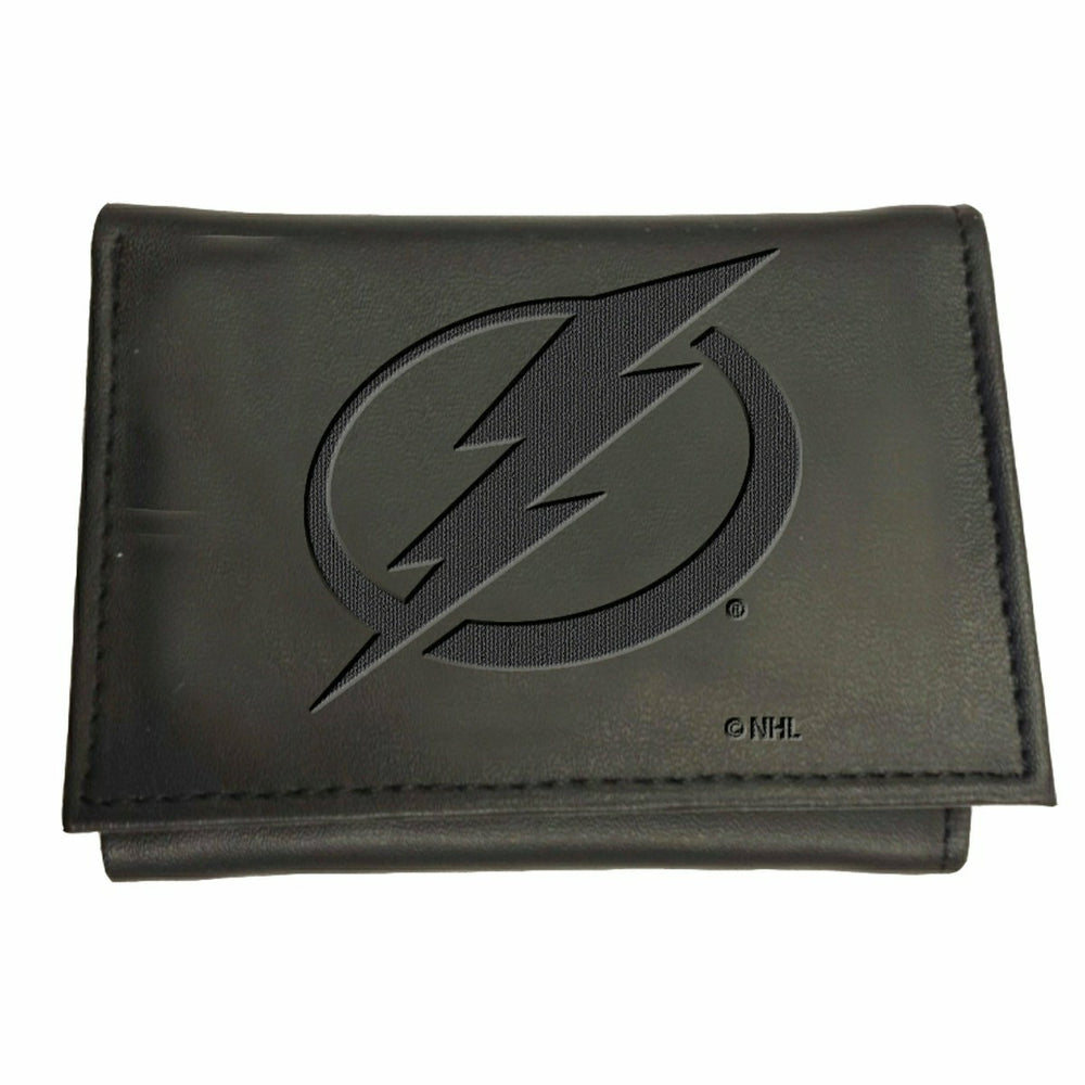 Tampa Bay Lightning, Tri-Fold Wallet, Black, NHL, Home