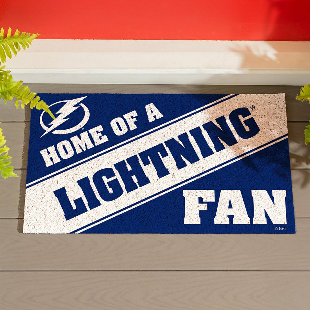 Tampa Bay Lightning, PVC Mat COLOR, Home of a Fan, NHL
