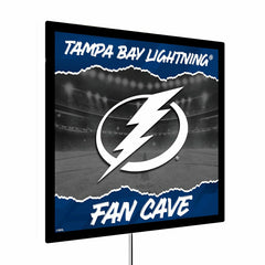 Tampa Bay Lightning 23"H x 23"L LED Wall Decor, Edgelite, Square, NHL, Home
