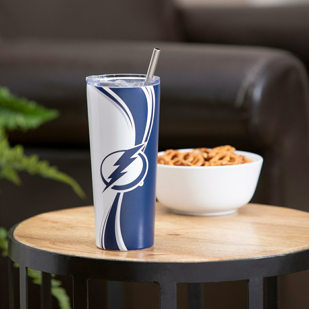 Stainless Steel Tumbler, 20oz, Tampa Bay Lightning, NHL, Home
