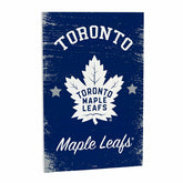 Toronto Maple Leafs Wood Wall Sign, 16x24, NHL, Home