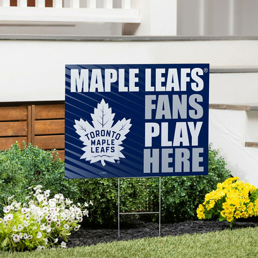 Toronto Maple Leafs Coroplast Yard Sign "Fans Play Here", NHL, Home