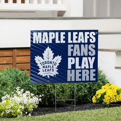 Toronto Maple Leafs Coroplast Yard Sign "Fans Play Here", NHL, Home