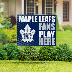 Toronto Maple Leafs Coroplast Yard Sign "Fans Play Here", NHL, Home