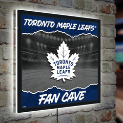 Toronto Maple Leafs 23"H x 23"L LED Wall Decor, Edgelite, Square, NHL, Home