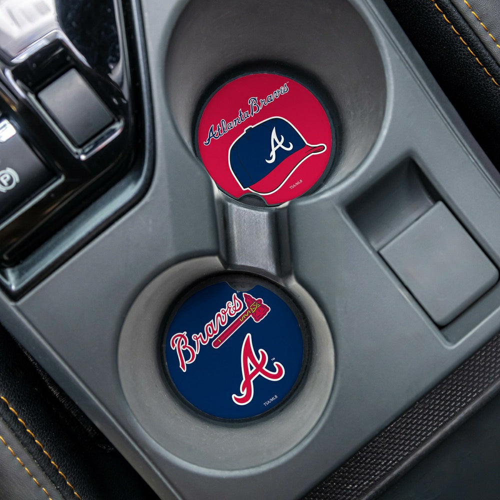 Atlanta Braves Car Coaster Set, 2pc, MLB, Home
